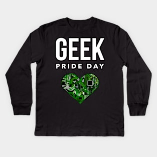 Geek Pride Day May 25th Kids Long Sleeve T-Shirt